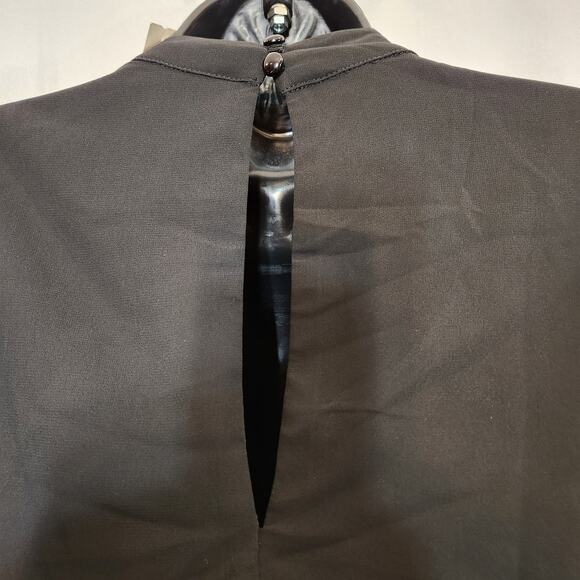 CHARLOTTE RUSSE Black Goth Whimsigoth Coquette Mini Dress Womens S FLAWED NEW - Picture 9 of 12